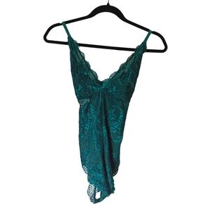 Teal Lace Bodysuit Size S